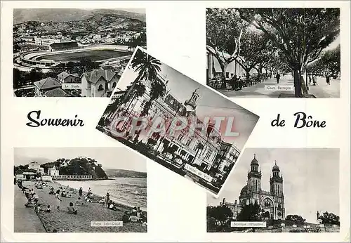 Cartes postales moderne Souvenir de Bone Le stade Football Cours Bertagna Plage Saint Cloud