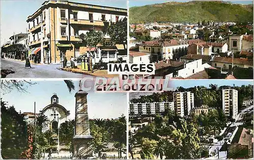 Moderne Karte Tizi Ouzou (la Kabylie) en Haut a Gauche l'Avenue Ferdinand Aillaud