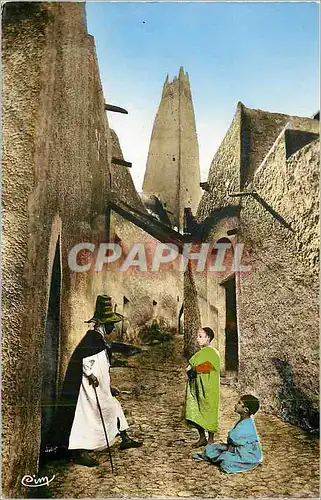 Cartes postales moderne Collection Artistique l'Afrique Paysage du M Zab la Rue de la Mosquee Enfants