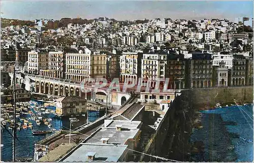 Moderne Karte Alger Vue Generale (la Casbah)