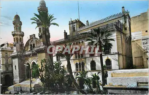 Moderne Karte Alger le Palais d'Hiver et la Cathedrale