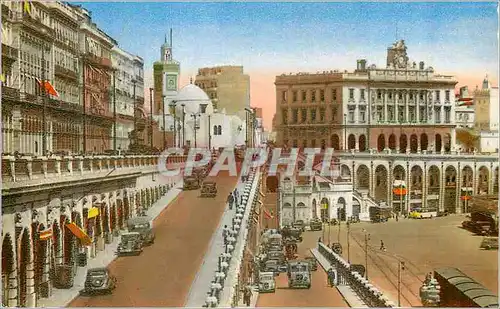 Cartes postales moderne Alger les Rampes et le Boulevard de la Republique