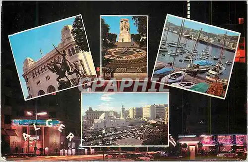 Moderne Karte Souvenir d'Alger Bateaux