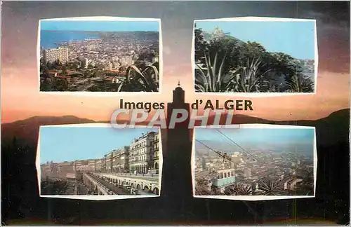 Cartes postales moderne Souvenir d'Alger Images d'Alger