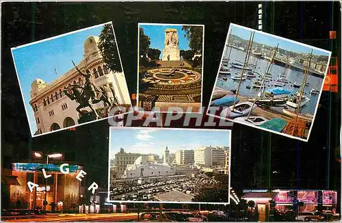 Moderne Karte Souvenir d'Alger Bateaux