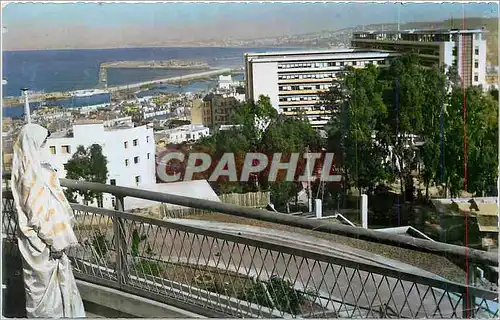 Moderne Karte Alger Panorama sur le Gouvernement General Femme Folklore