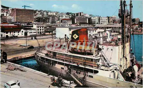 Moderne Karte Alger un Coin du Port et la Ville Bateau