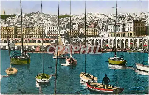 Cartes postales moderne Alger Vue Generale prise du Port Bateaux