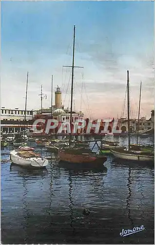 Moderne Karte Alger l'Amiraute Bateaux Cachet Tonnerre Yonne