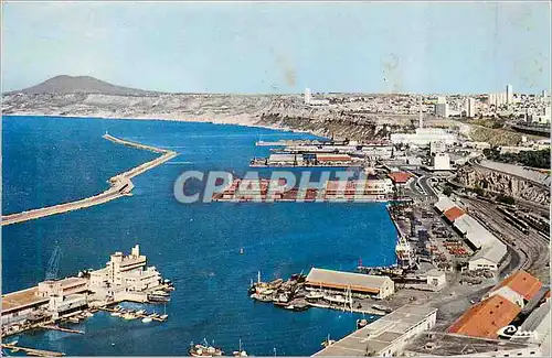 Moderne Karte Oran (Algerie) Vue Generale sur le Port