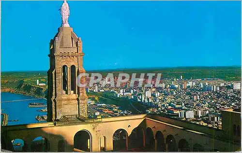 Moderne Karte Oran Vue Generale de l'Eglise de Santa Cruz