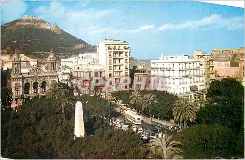 Moderne Karte Oran Place du 1er Novembre 1954