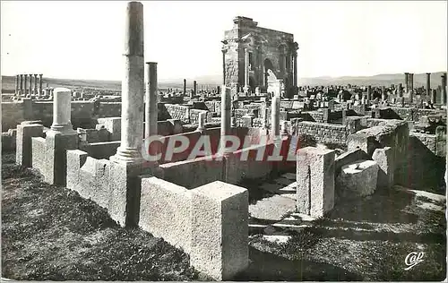 Moderne Karte Ruines Romaines de Timgad Maison de la Piscina