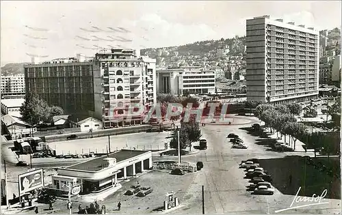 Moderne Karte Alger Champ de Man�uvres Petrole Esso