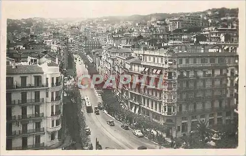 Moderne Karte Alger la Rue d'Isly et l'Entree de la Rue Michele