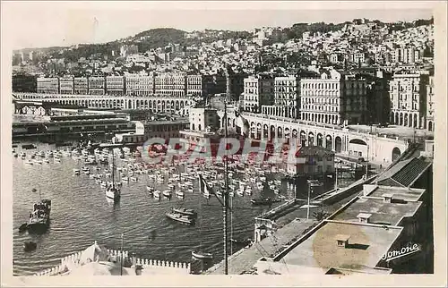 Moderne Karte Alger Mustapha Superieur vu de l'Amiraute