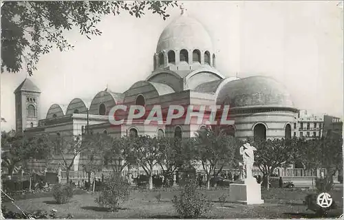 Cartes postales moderne Oran l'Abside de la Cathedrale les Jardins du Square Garbe