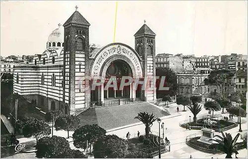 Moderne Karte Oran la Cathedrale et la Statue de Jeanne d'Arc