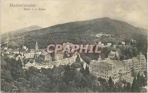 Cartes postales Badenweiler Blick v d Ruine