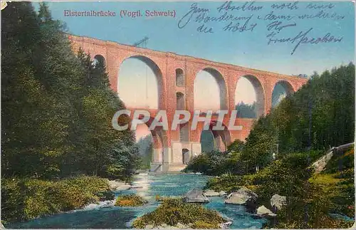 Cartes postales Elstertalbrucke (Vogtl Schweiz) Lange 278 m Hohe 68m Breite oben 8m unten 22m