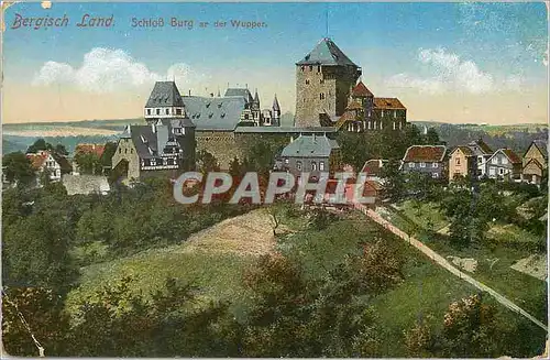 Cartes postales Bergisch Land SchloB Burg ar der Wupper