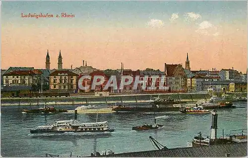 Cartes postales Ludwigshafen a Rh Bateaux