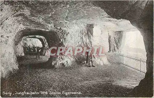 Cartes postales Jungfraubahn N6 Station Eigerwand Chocolats Lindt Sprungli
