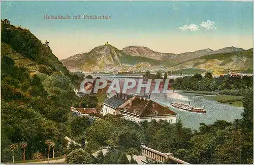 Cartes postales Rolandseck mit Drachenfels Bateau