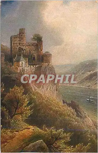 Cartes postales Burg Rheinstein em Kleinod aus Deutscher