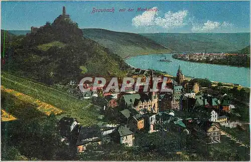 Cartes postales Braubach mit der Marksburg