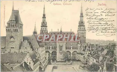 Cartes postales Rathaus Ruckseite