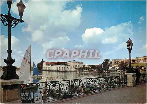 Moderne Karte Enghien les Bains (Val d'Oise) la Jetee et le Casino Bateau