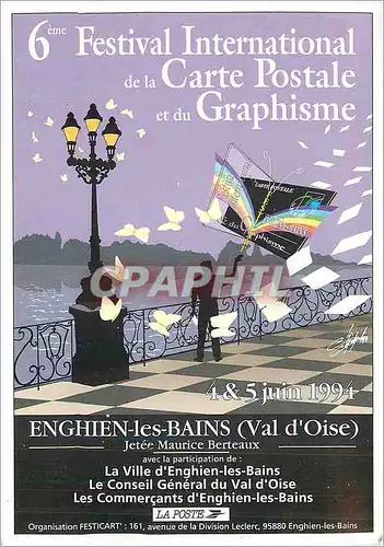Cartes postales moderne Enghien les Bains (Val d'Oise) 6eme Festival International de la Carte Postale et du Graphisme