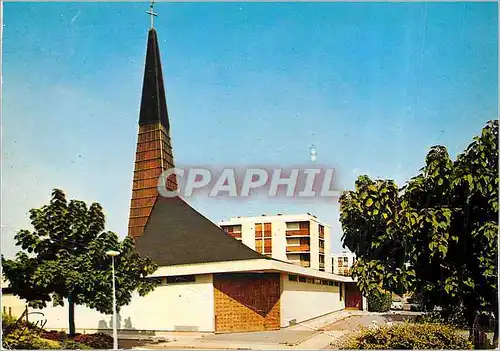 Moderne Karte Franconville (Val d'Oise) Epine Guyon l'Eglise Notre Dame des Noues