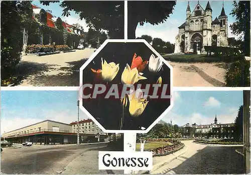 Cartes postales moderne Gonesse Images de France L'Eglise St Pierre St Paul Le Golf L'Hopital Centre Commercial de la Ma