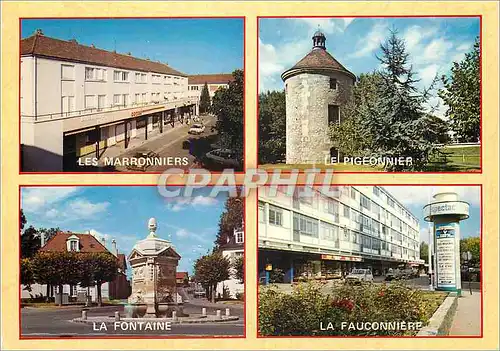 Cartes postales moderne Gonesse et ses Environs (Val d'Oise) Centre Commercial Les Marronniers Centre Commercial La Fauc