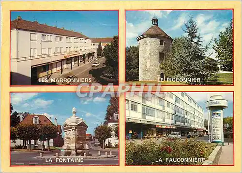 Moderne Karte Gonesse et ses Environs (Val d'Oise) Centre Commercial Les Marronniers Centre Commercial La Fauc