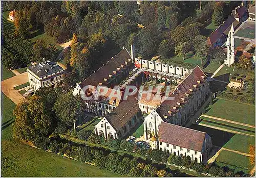 Moderne Karte Abbaye de Royaumont (Asnieres sur Oise) Vue aerienne