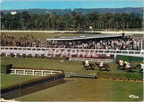 Moderne Karte Soisy sous Montmorency (Seine et Oise) Champ de Courses d'Enghien Hippisme Chevaux