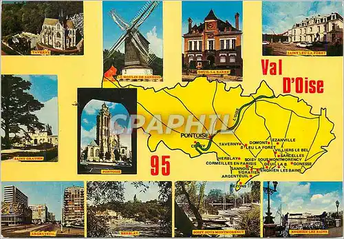 Cartes postales moderne Val d'Oise Pontoise Taverny Moulin de Sannois Saint Leu la Foret Saint gratien Argenteuil