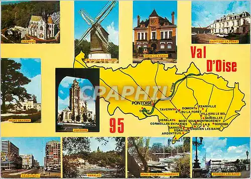 Cartes postales moderne Val d'Oise  Chef Lieu Pontoise Taverny Moulin de Sannois Deuil la Barre Saint Leu la Foret Saint