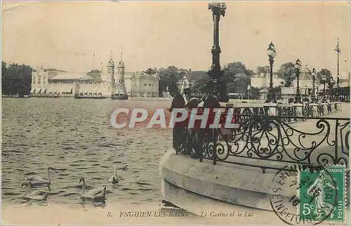 Cartes postales Enghien les Bains Le Casino et le Lac