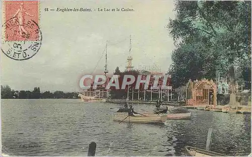 Cartes postales Enghien les Bains Le Lac et le Casino