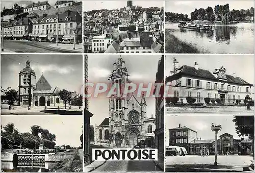 Cartes postales moderne Pontoise (Seine et Oise) Route de la Mer Divers aspects de la Ville et Bords de l'Oise