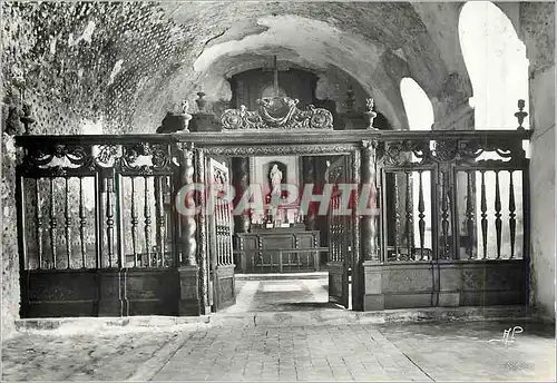 Cartes postales moderne Haute Isle (S et O) Choeur de l'Eglise Souterraine Boiseries du XVIIe Siecle (Unique en France)