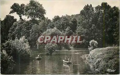 Moderne Karte L'Isle Adam (S et O) Un Bras de l'Oise Bateaux Peche