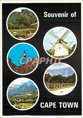 Cartes postales moderne Souvenir of Cape Town Moulin Teleferique