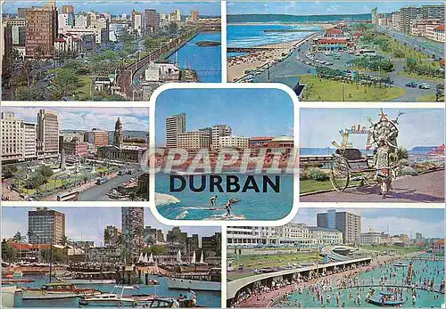 Cartes postales moderne Durban Piscine Velo Cycle Bateaux