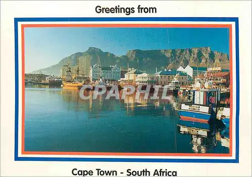 Cartes postales moderne Greetings from Cape Town South Africa Cape Town Waterfront Bateaux