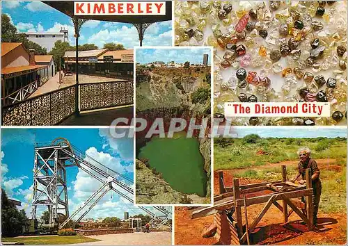 Moderne Karte South Africa Kimberley City of Diamonds